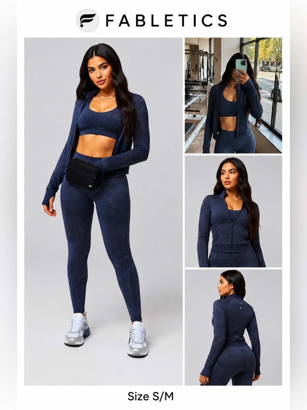 NWOT Fabletics Women's SEAMLESS JACKET SIZE S/M